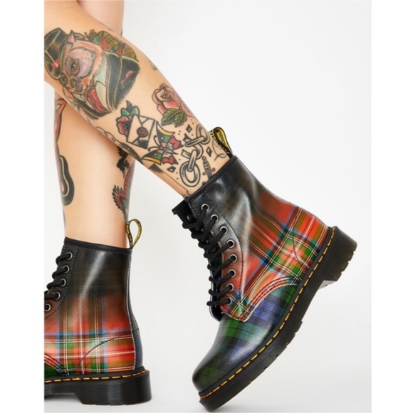 tartan doc martens